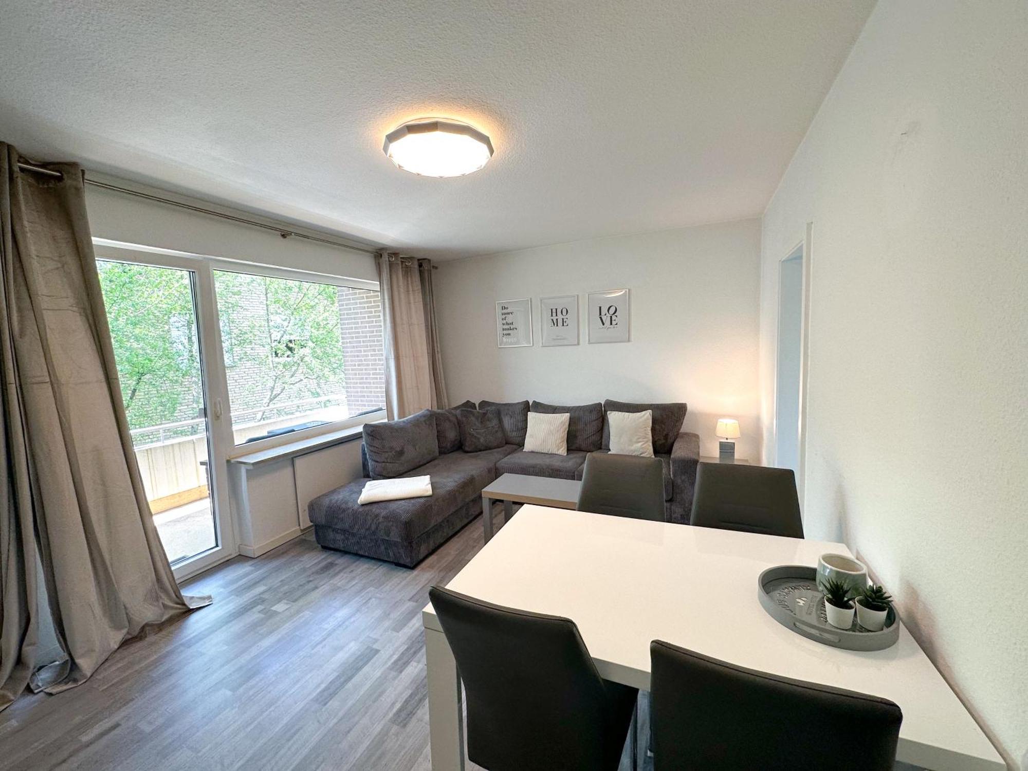 Stilvolles, Frisch Renoviertes 2Zi Apartment Mit Kueche Und Balkon In Kliniknaehe Bad Oeynhausen Bagian luar foto