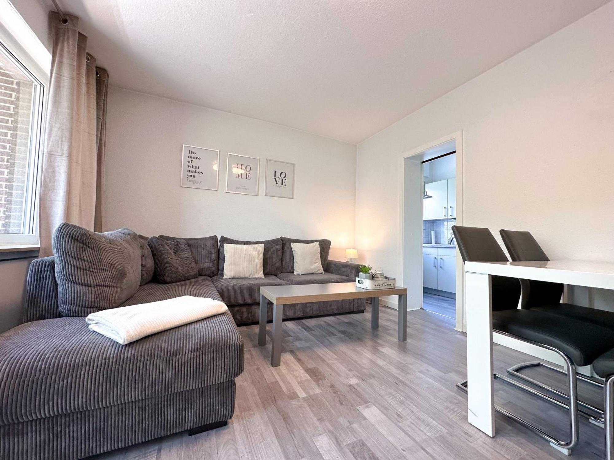 Stilvolles, Frisch Renoviertes 2Zi Apartment Mit Kueche Und Balkon In Kliniknaehe Bad Oeynhausen Bagian luar foto