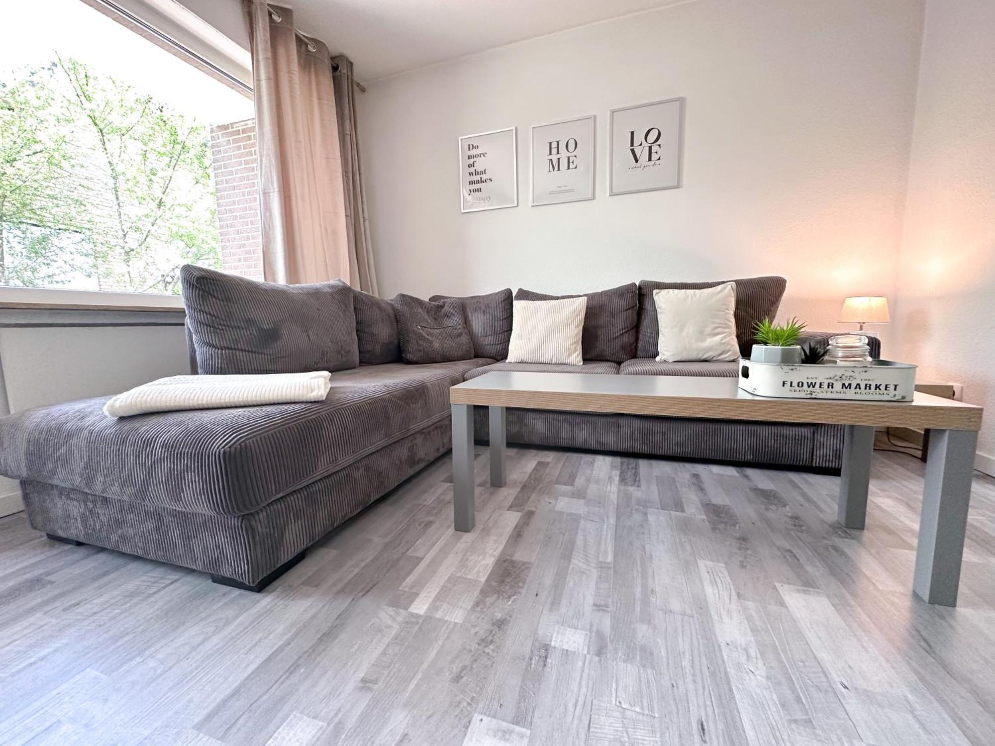 Stilvolles, Frisch Renoviertes 2Zi Apartment Mit Kueche Und Balkon In Kliniknaehe Bad Oeynhausen Bagian luar foto